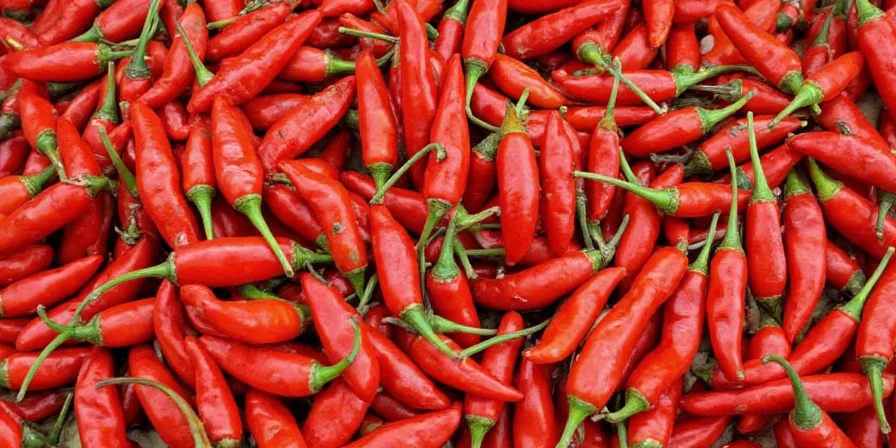 Dried chilies on a kitchen shelf