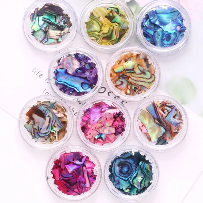 

Nail Paillette Chip Foil Nail Glitter and Ice Mylar Shell Foil Slice Decorations Nail Art Design Salon Professional, Colorful