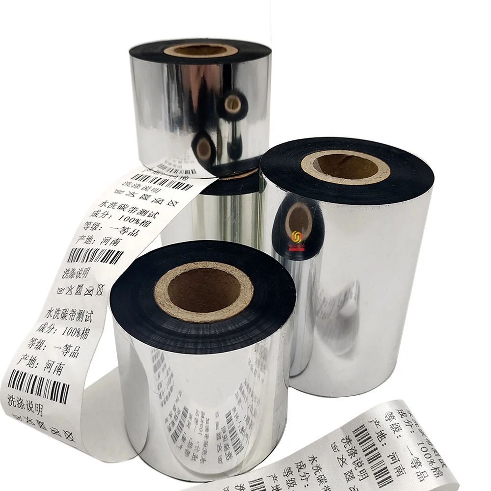 Printer Ribbons 30*300m Wash-care Resin Ttr Ribbon for Garment Label Printer