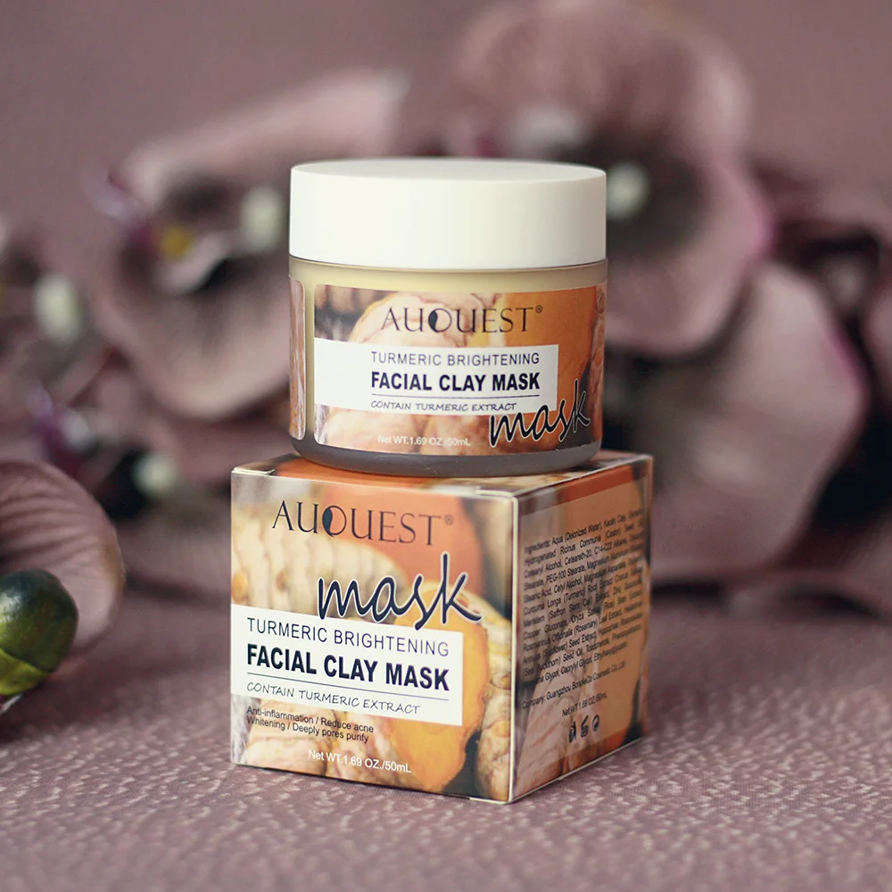 

Purifying Turmeric Face Clay Mask With Bentonite Clay For Oily, Sensitive Skin