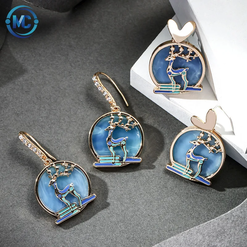 

2021 New Fashion Animal Resin Acrylic 3D Embossed Printed Acrylic Earrings Jewelry, Colors