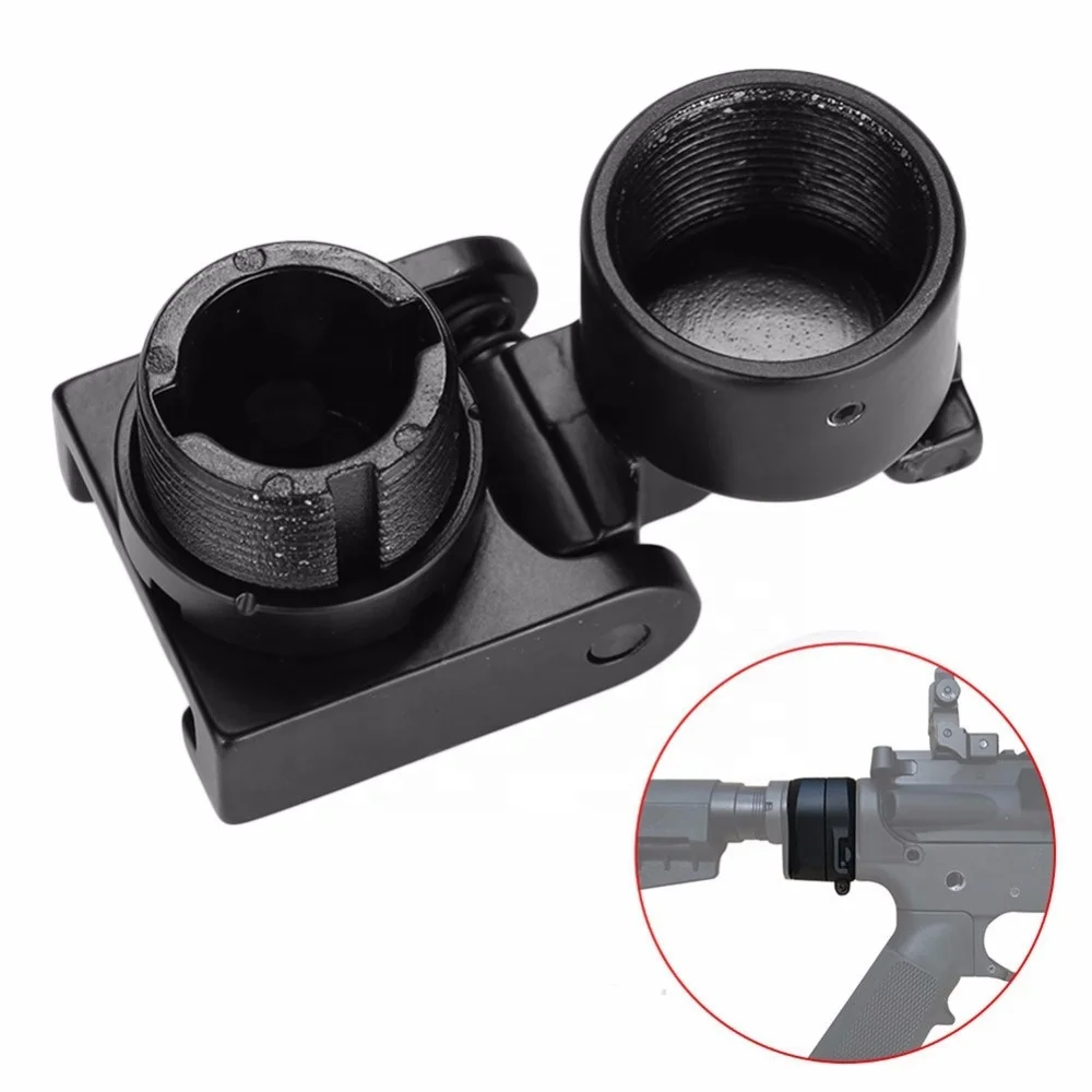 

AK 47 / 74 Side Folding Foldable Buffers Butt Stock Adaptor Mount for Tactical AR15 AK47 Accessories ar15 butt stock, Black