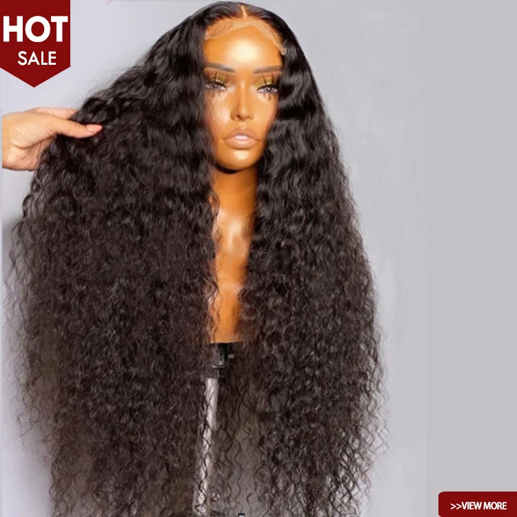

grade 10a virgin human hair lace front wigs pre plucked hd virgin 32 inch water wave curly peruvian virgin lace front wig