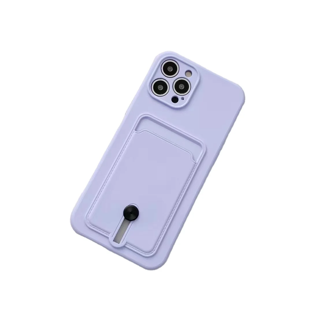 

Shockproof Phone Case Slide Camera Back Cover Soft Wallets Card Slot Phone Case
