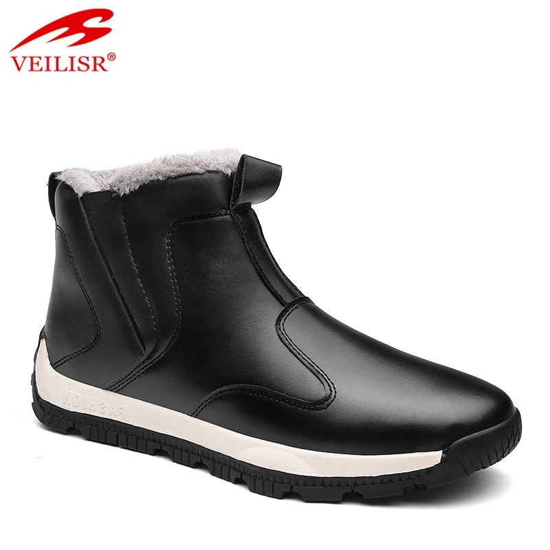 

Outdoor fur inside PU ladies casual shoes winter women boots, Any color in pantone is available