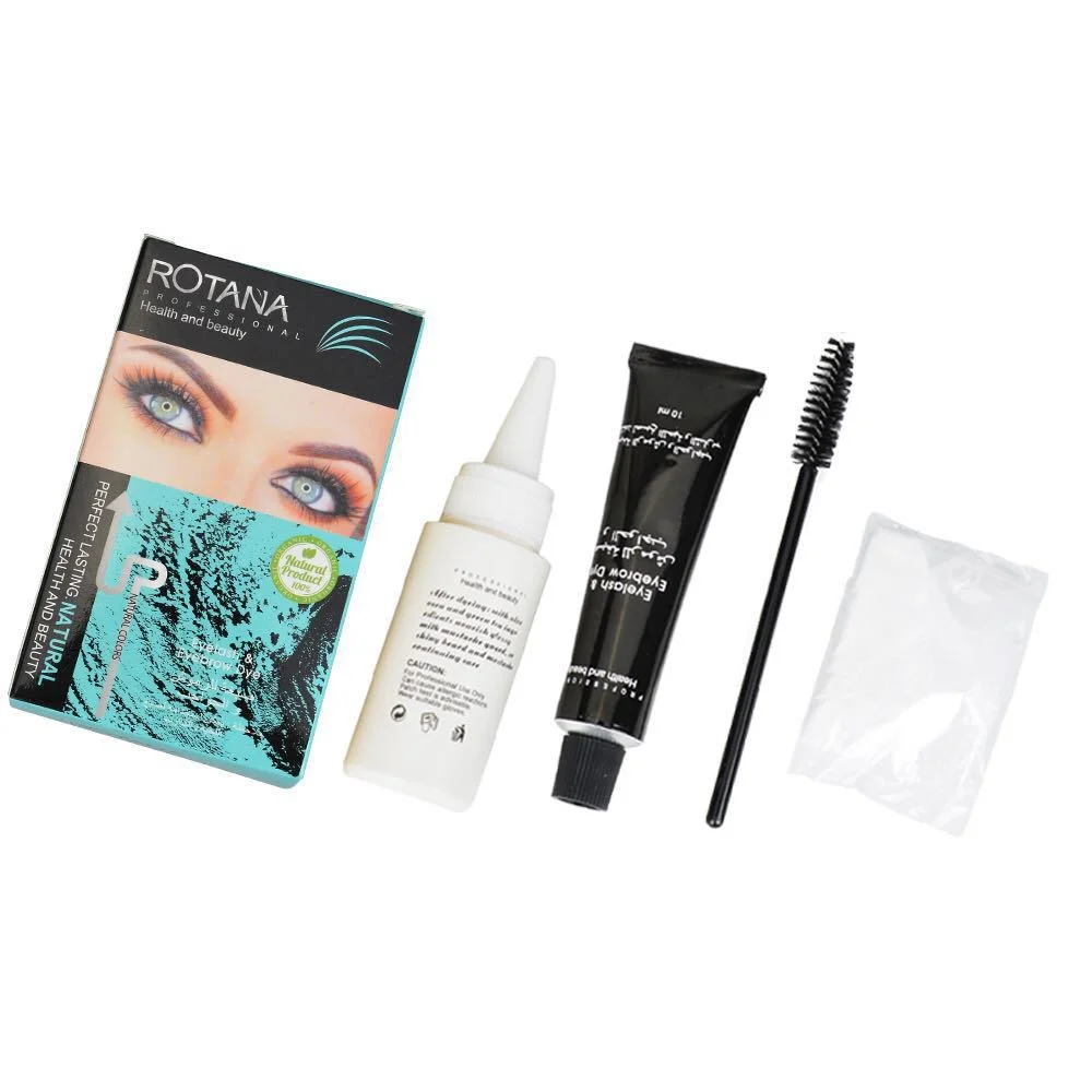 

High quality black brown coffee color eyebrow dye kit private label brow eyelash eyebrow tint Cream