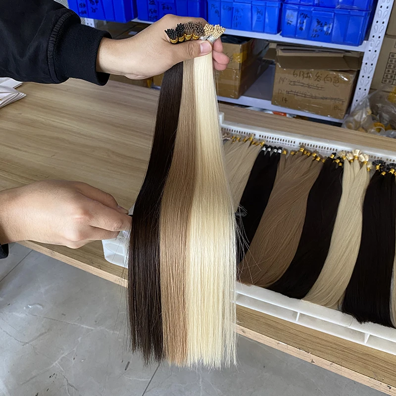 

50% OFF Wholesale 100 Keratin Remy Russian I Tips Human Hair Extensions