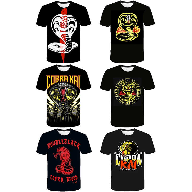 

TV Series Cobra Kai 3D Printed Shirt For Men Streetwear Fashion Oversized Tees Harajuku 3D Printing Shirt From Men Cool Tops