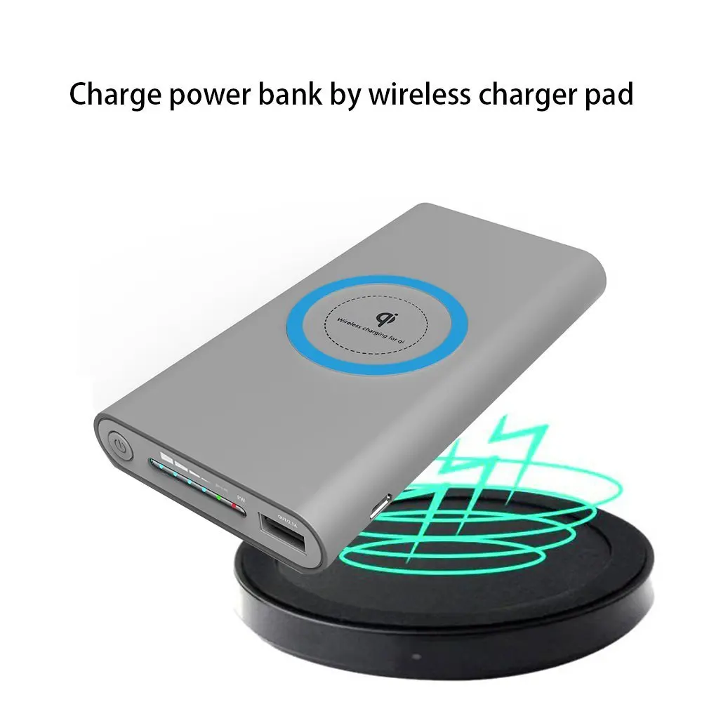 Беспроводная банка. Power Bank с беспроводной зарядкой для iphone.