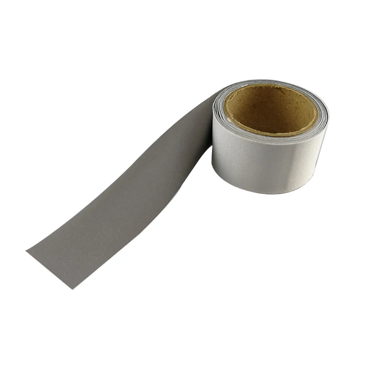 

Single Side Elastic Reflective Fabric Tape, Silver