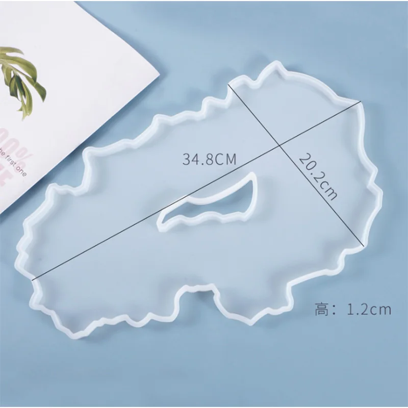 Irregular Big Tray Silicone Mold Fluid Artist Making Coaster Epoxy