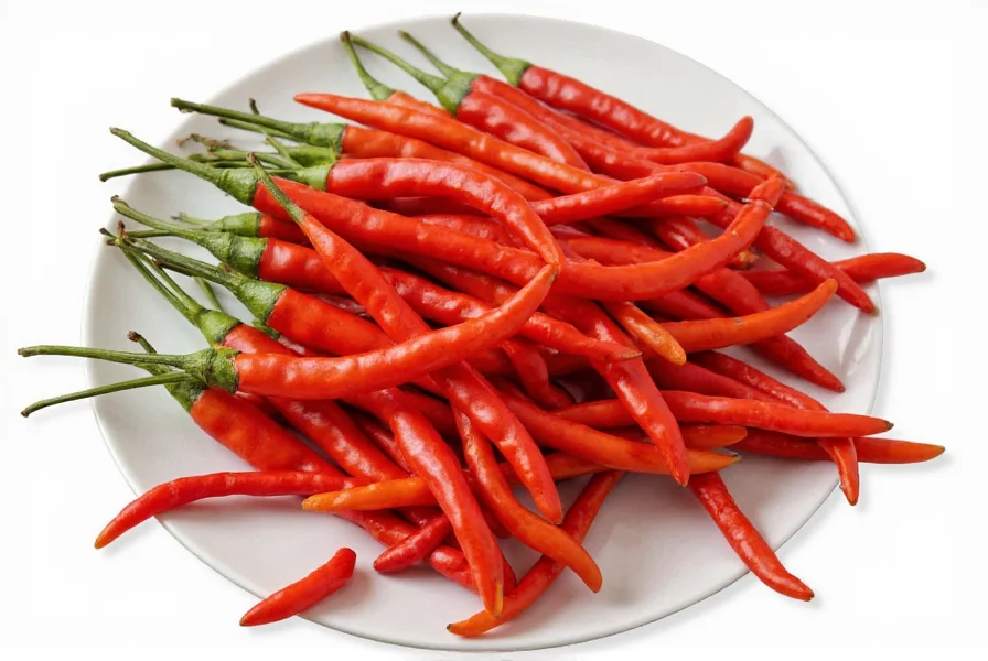 Close Up of Chili de Arbol Pepper