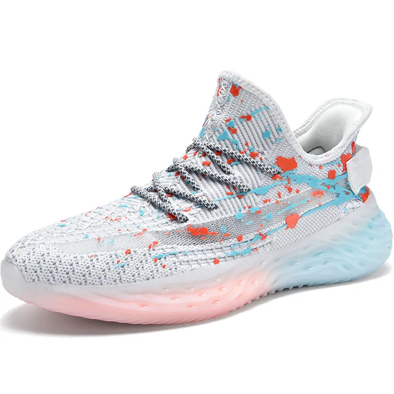

Dropshipping Custom Logo High Quality Colorful Chunky Sneakers Breathable Shoes Slip Resistant Men's Casual Footwear