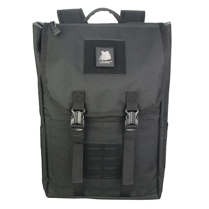 

Large Capacity 40L Operations Style Backpack 600D PU Multiple Internal Storage Pockets U.S.A Warehouse DDP, Black