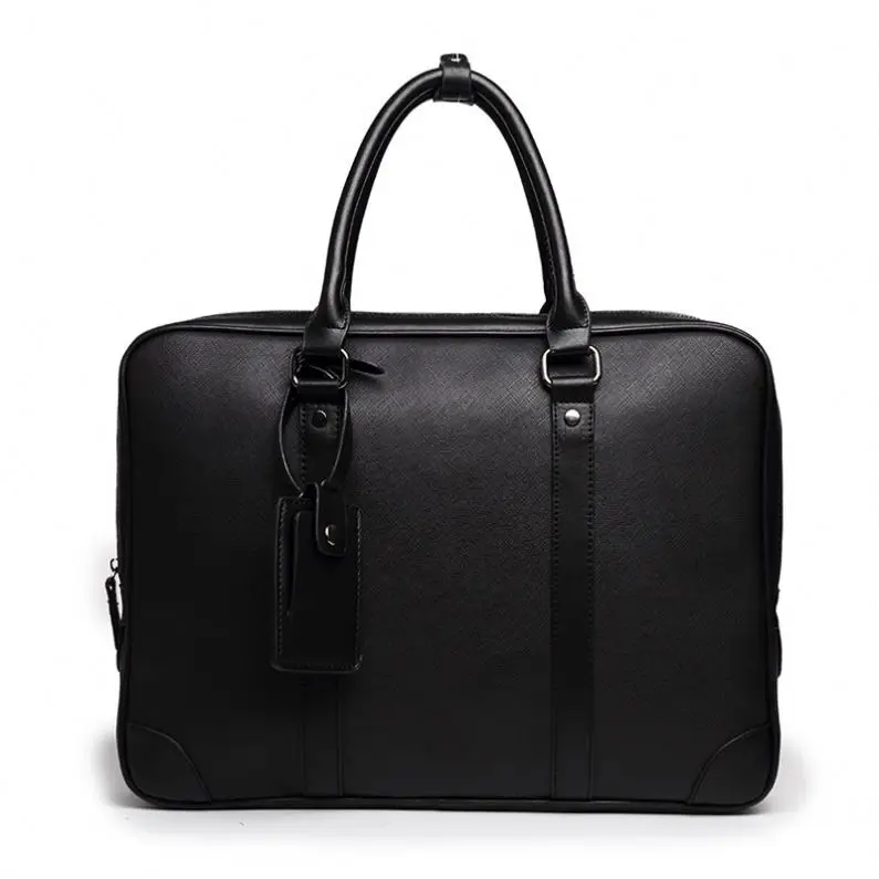 

Qetesh 2021 Fashion Male Business Box Briefcase Pu Leather Briefcase For Men