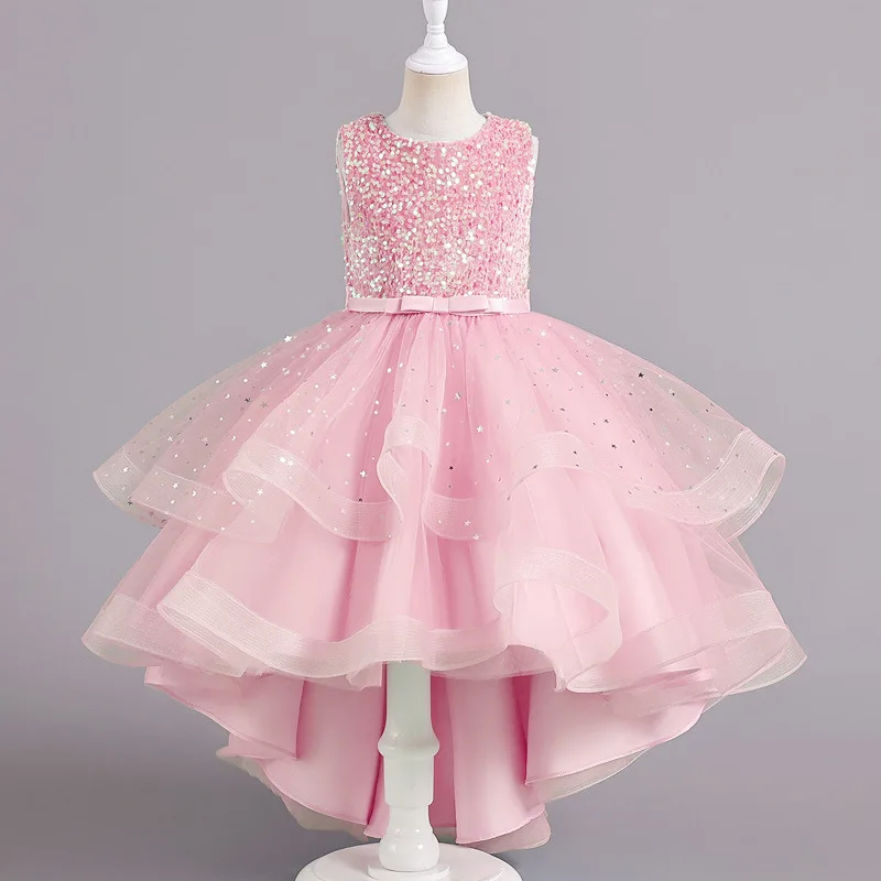 

Trail Kids Party Dress Birthday Age 3 To 12 Years Old Flower Girl Dresses Wedding Kids Evening Ball Gown