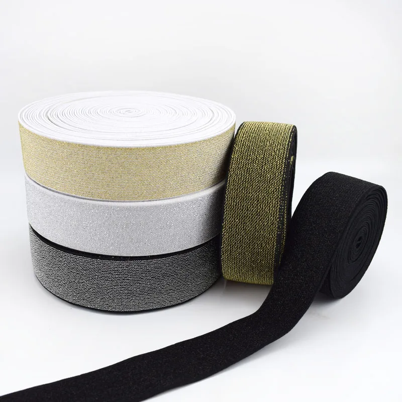 meetee ky407尼龙松紧带,用于服装长裤时尚松紧带织带丝带软带张力