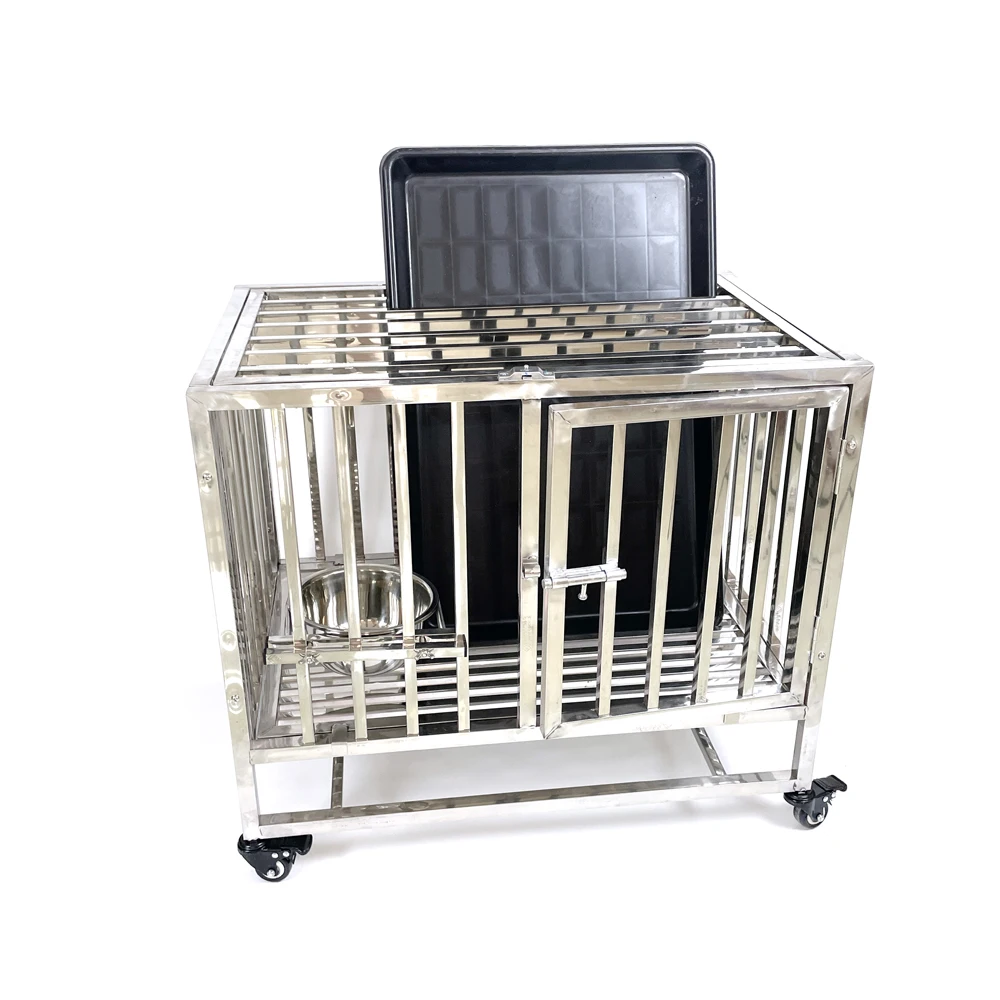 

Dog Crate Heavy Duty Stainless Steel Pet Cage with Good Quality