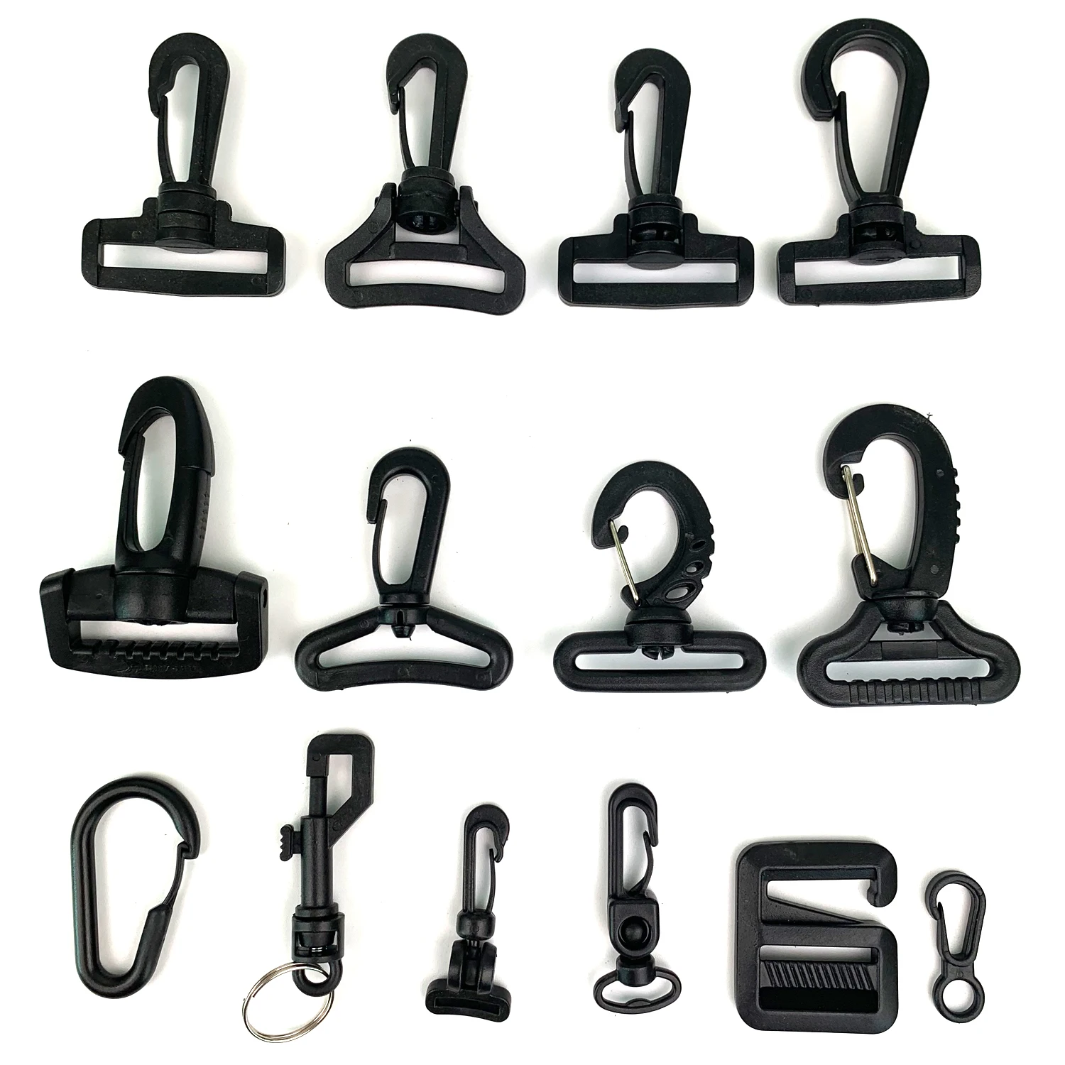 

Custom cheap black color strap g-hook webbing swivel snap g hook buckle for backpack accessories, Customized