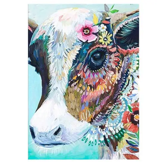 Dropshipping DIY 5D Square Round Diamond Painting Full Animal Dairy Cows Cross Stitch Picture Resin Diamond Embroidery Patterns
