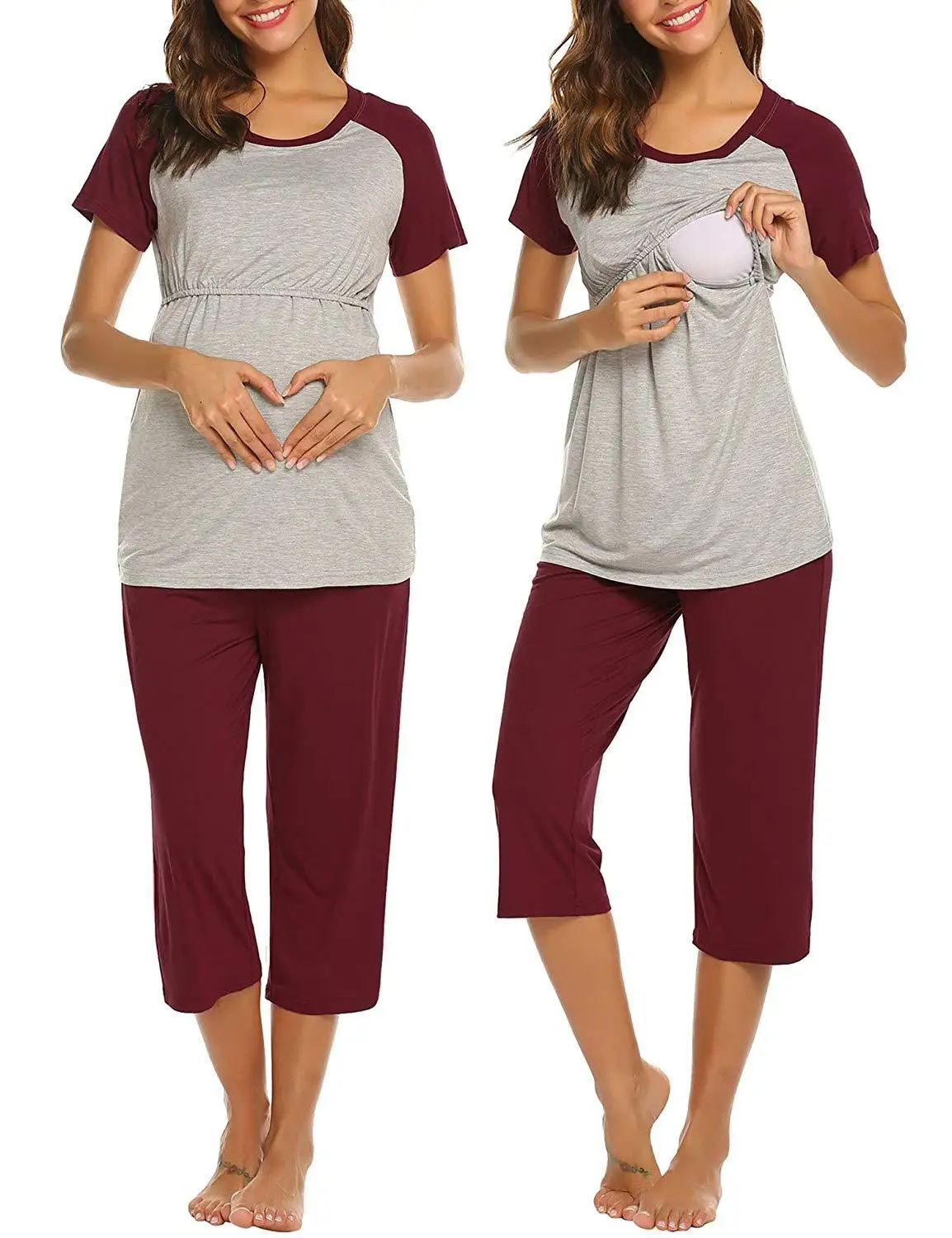 Amazon Cotton Solid Short Sleeve 
