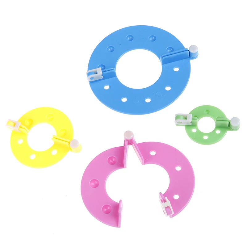 

8pcs Pompom Maker Kit Knitting Crafts Different Sizes Plush Ball Making Tools