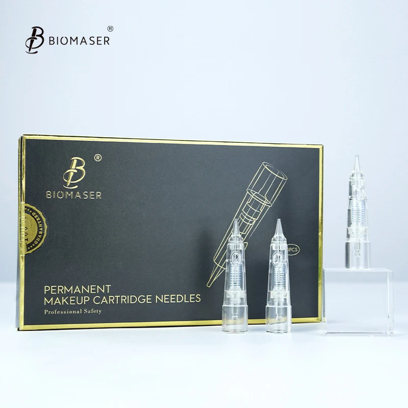 

Free Shipping Biomaser Eyebrow Tattoo Needle Disposable Permanent Makeup Dermografo Cartridge Needles For PMU Machine Cartridge
