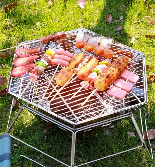 

Outdoor portable bonfire pit camping fire pit fireplace insert Japanese grills