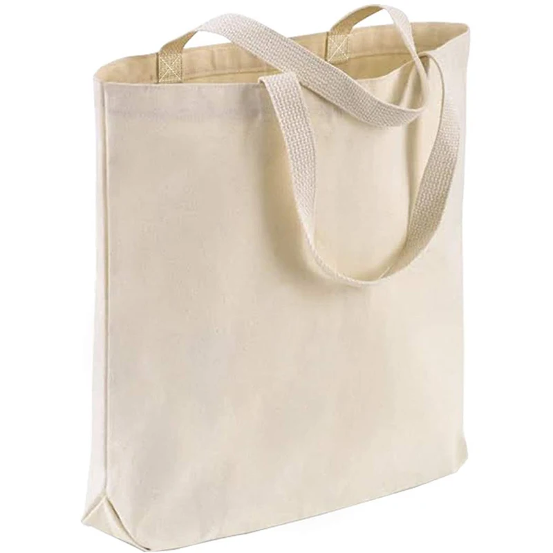 

Customized Logo Printing Eco Friendly Washable Shoulder Tote Shopping Bag Beige Cotton Canvas Reusable Grocery Bags, Beige or customize