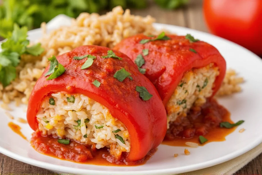 Classic Stuffed Bell Pepper Recipe with Rice - Easy Guide
