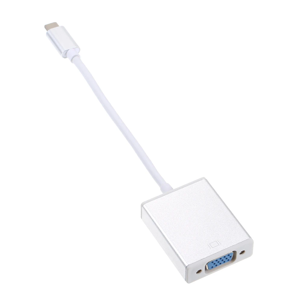 

Type-C to Female VGA Adapter Cable Converter USB-C to VGA HDTV Adapter Cable For Samsung Galaxy S9 Macbook
