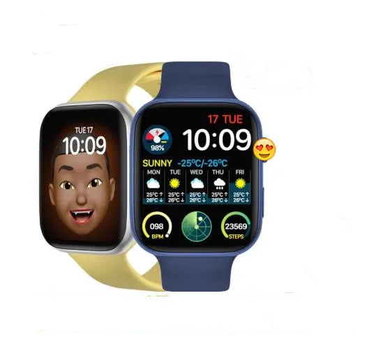 

cheaper discount dropshipping T55+ Smart Watch Series 6 1.75 inch Screen Heart Rate Clock Smartwatch For Apple iphone Android