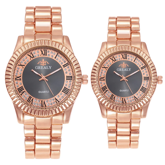 Hot Products TW402 Rome Black Steel Watch Men Analog Rose Gold Ladies Dress Watches relogio