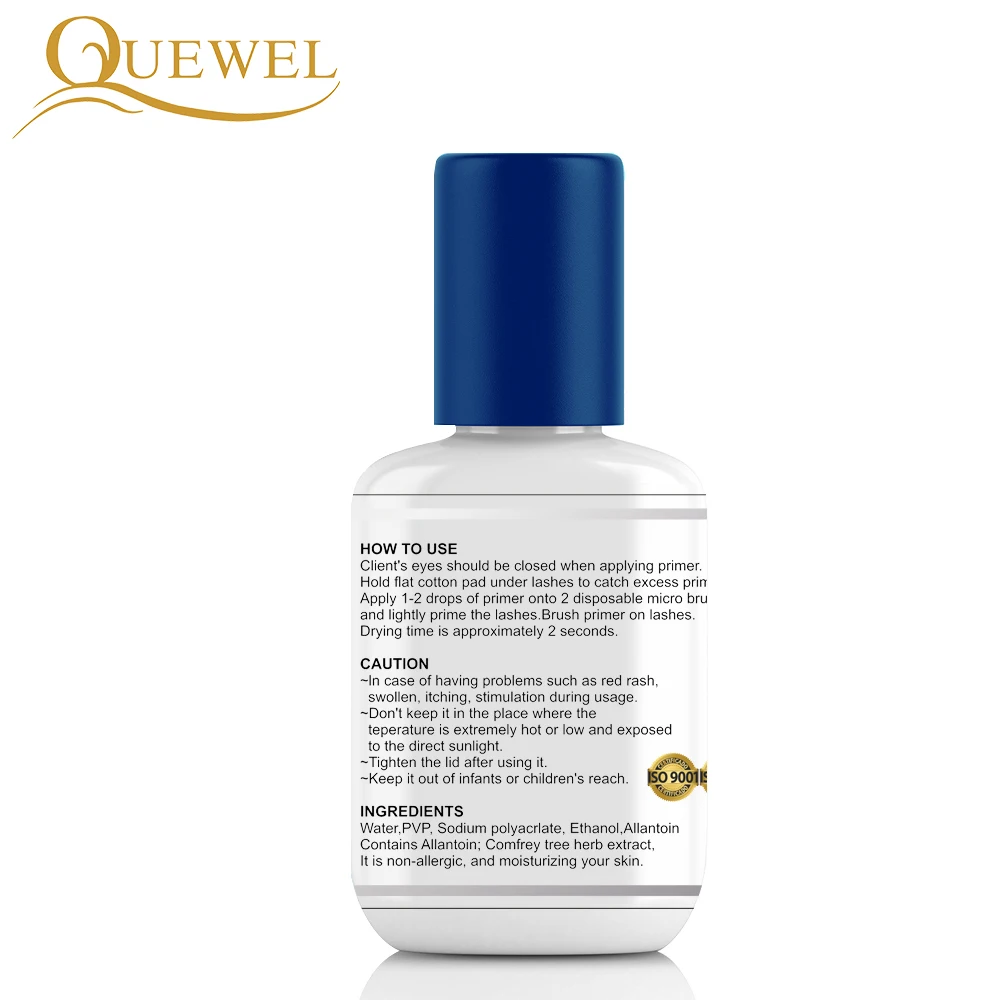 Quewel Wholesale Custom Box Lash Primer 15ml Glue Primer For False