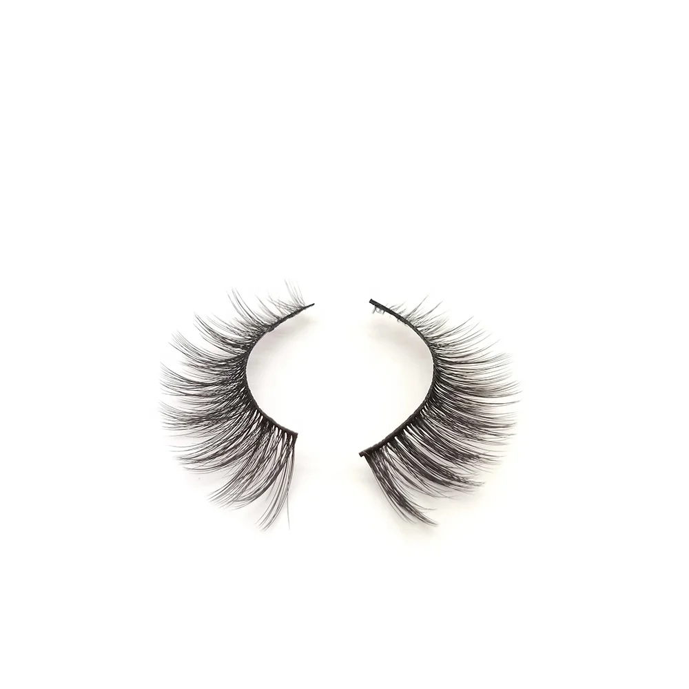 

Wholesale Private Label Packaging Handmade Vegan 3D Synthetic Eyelashes, Black