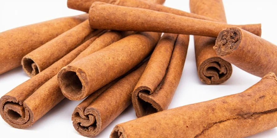 Cinnamon collection on spice rack