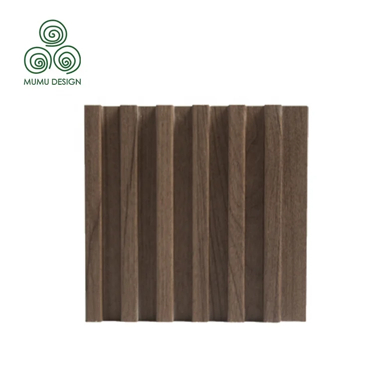 

Wood PVC Bright Wooden Decorative Composite Siding Custom Frames Acoustic Flute Wall Panels