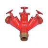 TL factory supply brass/aluminum fire department connection 3 way onlets dividing breeching