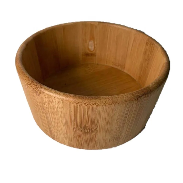 

Chinese Acacia High Quality Wood Bowl with Servers Set Solid Hardwood Salad Wooden Bowl For Fruits Salads Wooden Serving Bowls