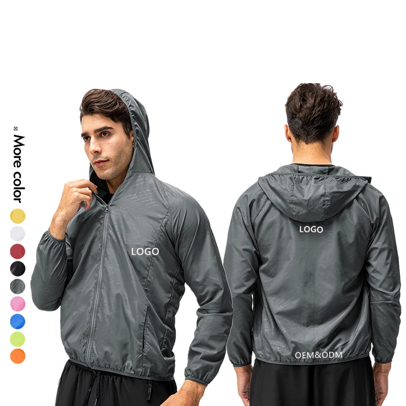 

Xsunwing OEM ODM Summer Windbreaker superdry Jacket For Men Light and breathable Running Tops plus size Men's Outdoor Jackets