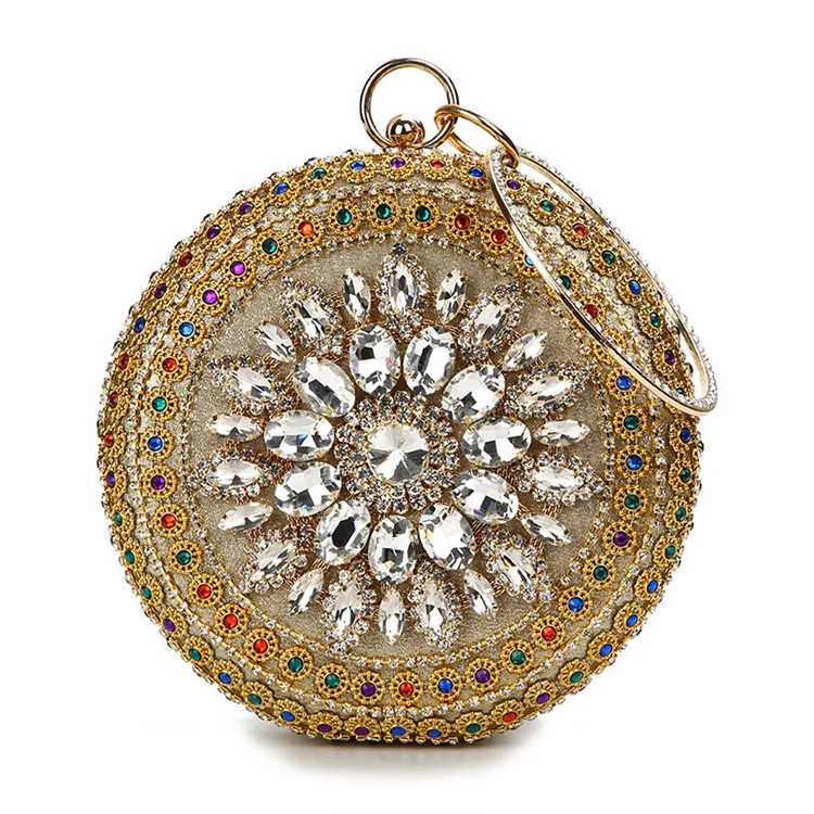 

Clutch Wedding Purse Diamond Rhinestone Bridal Clutches Luxury Women Handbags Designer Shoulder Party Evening Bag, Black,gold,silver