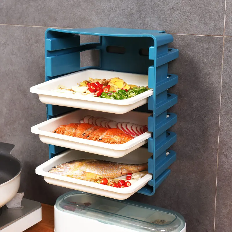 

Wall Mounted Kitchen Rack Household Products tray shelving