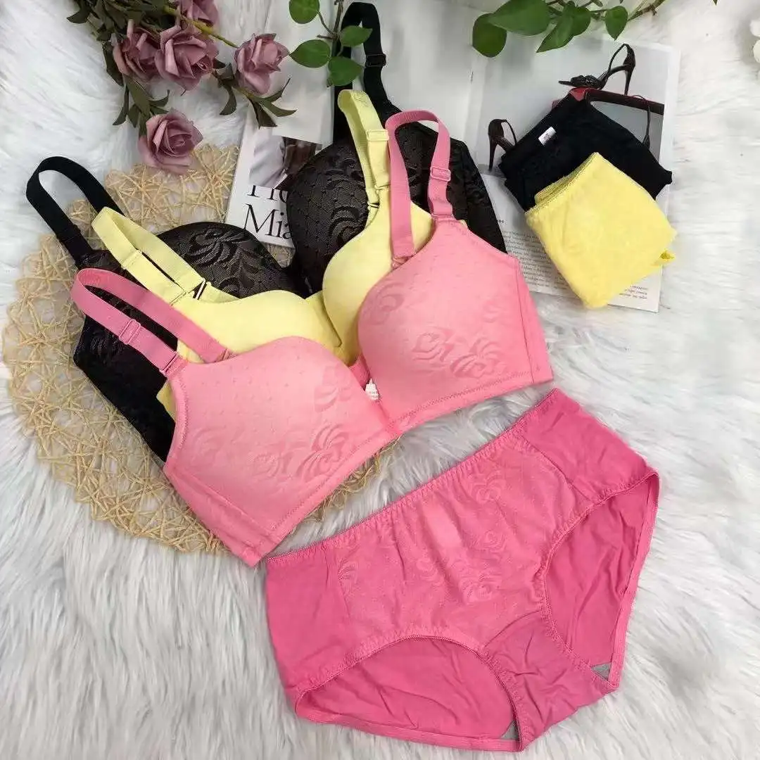 

low price bra China factory seamless cotton bra U-shaped backrest comfortable and breathable sleep ladies lace seamless bra and, Mix