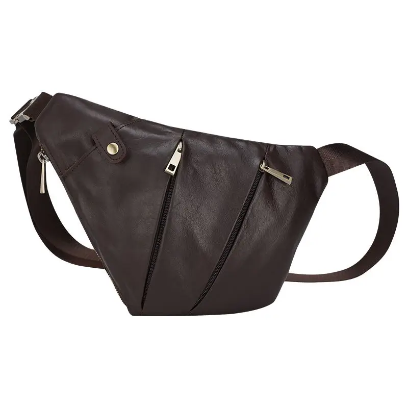 

TIDING Men Slim Anti theft Genuine Leather Crossbody Storage Gun Holster Chest Gun Bag Pistol Bag