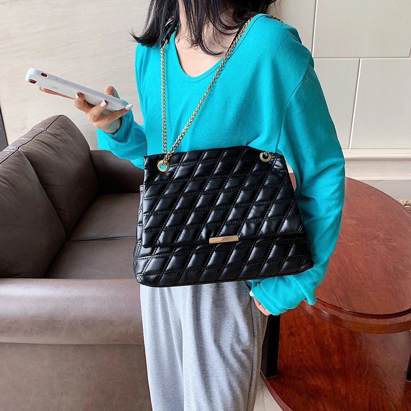 

2020 Super Big Style Women Chain Bag Lady Large Diamond Purse Wholesale, Stock