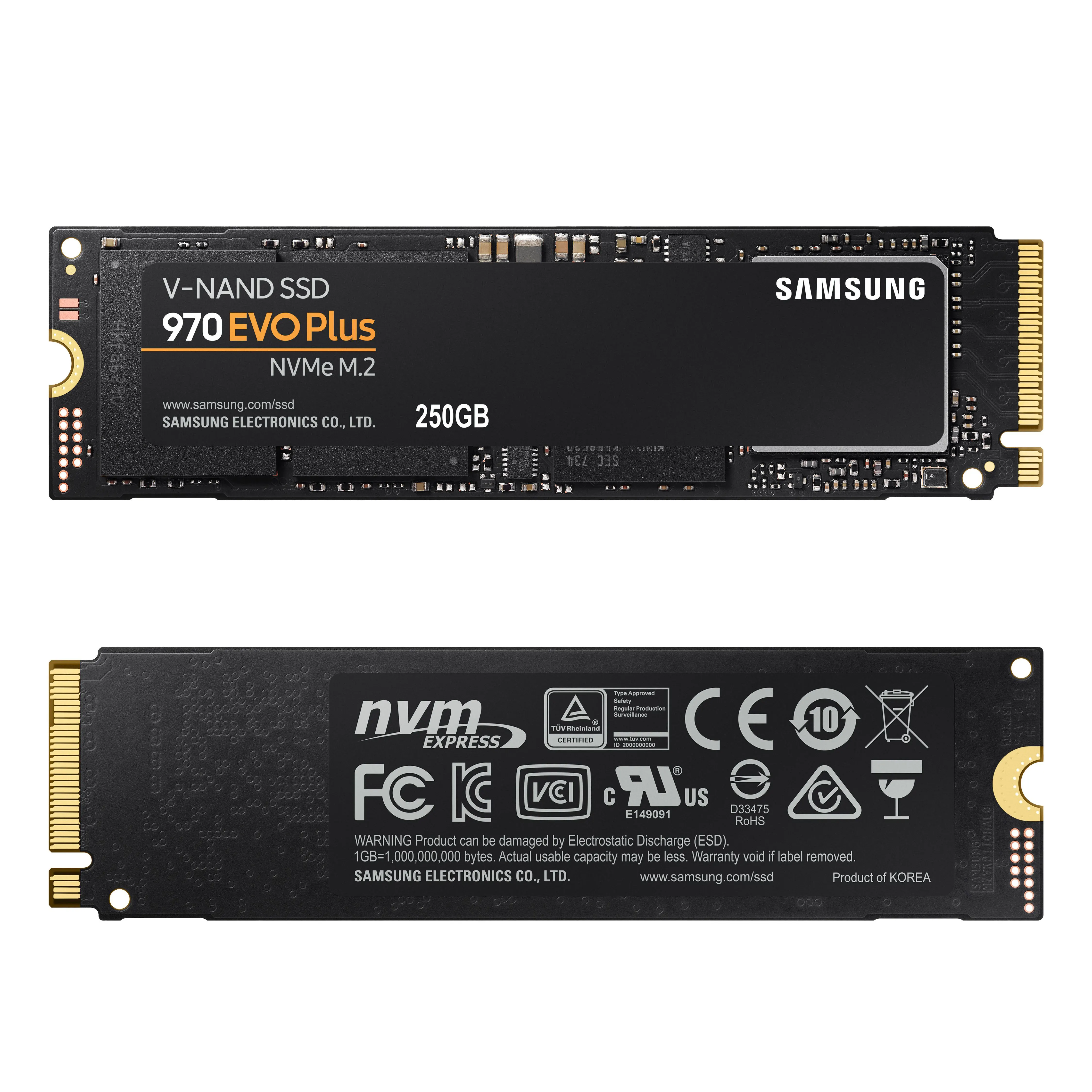 

SAMSUNG M.2 SSD M2 1TB 500G HD NVMe SSD Hard Drive 970 EVO PLUS HDD Hard Disk 250GB Solid State drive PCIe for Laptop