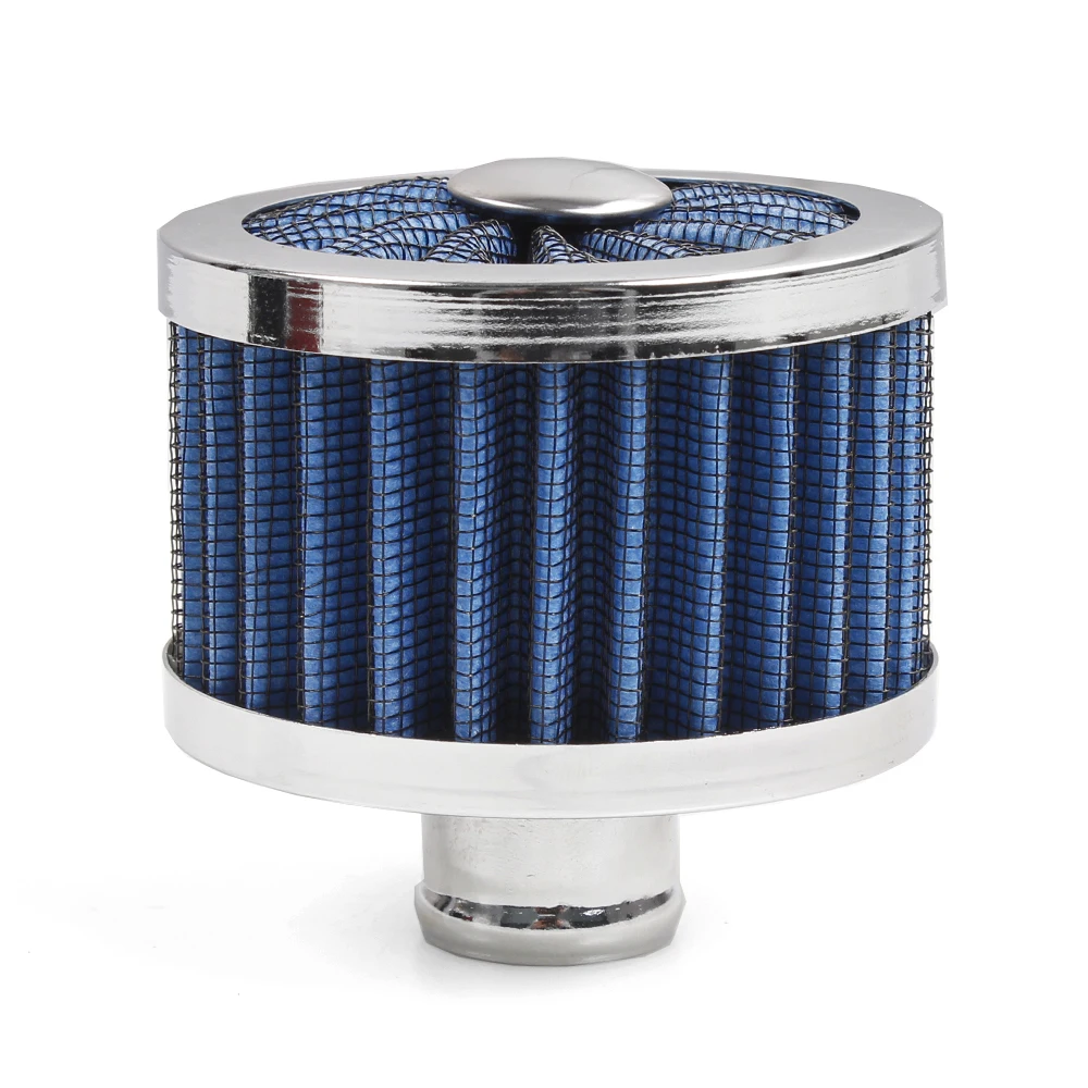 

Blue 1" 25mm Car Air Filter For Motorcycle Cold Air Intake High Flow Vent, Blue,red,black