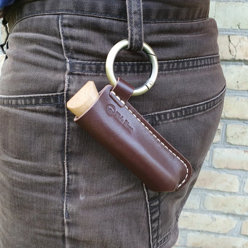 

Portable EDC Knife Tool Holster Wallet Men Waist Bags Hooks Camping Belt Knife Sheath For Opinel, Brown(can custom)