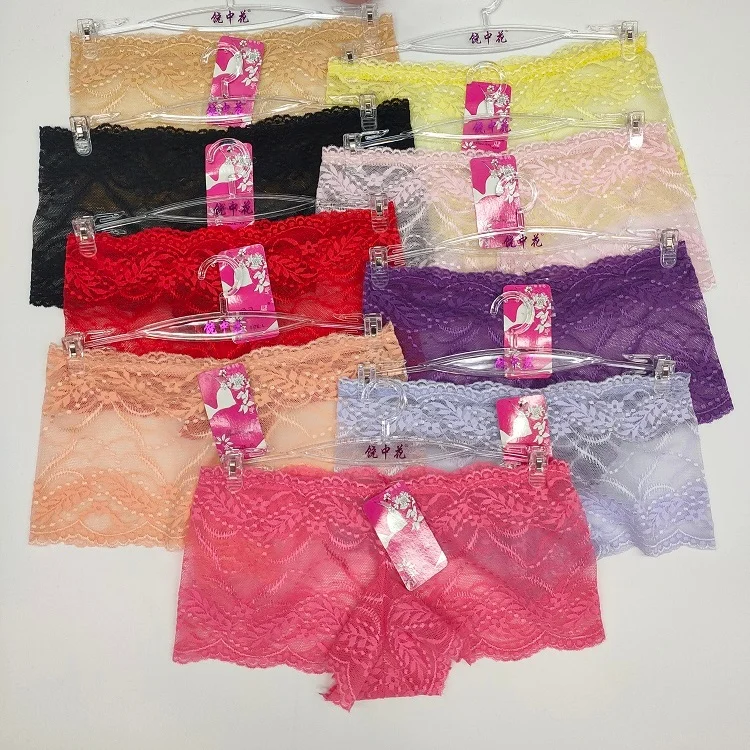 

New Arrival High Quality Sexy women's Underwear Boxer lace Panties plus size Ladies lingerie knickers, Color mixing