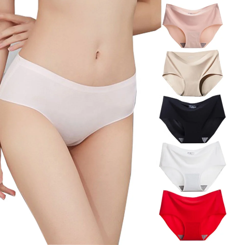 

High quality seamless smooth solid women underwear daily briefs Girls Shorty Ladies lingerie Women's Panties, Picture shows
